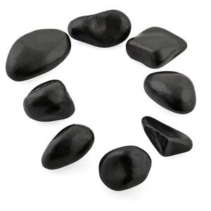 Black Polished Stone Massage Set